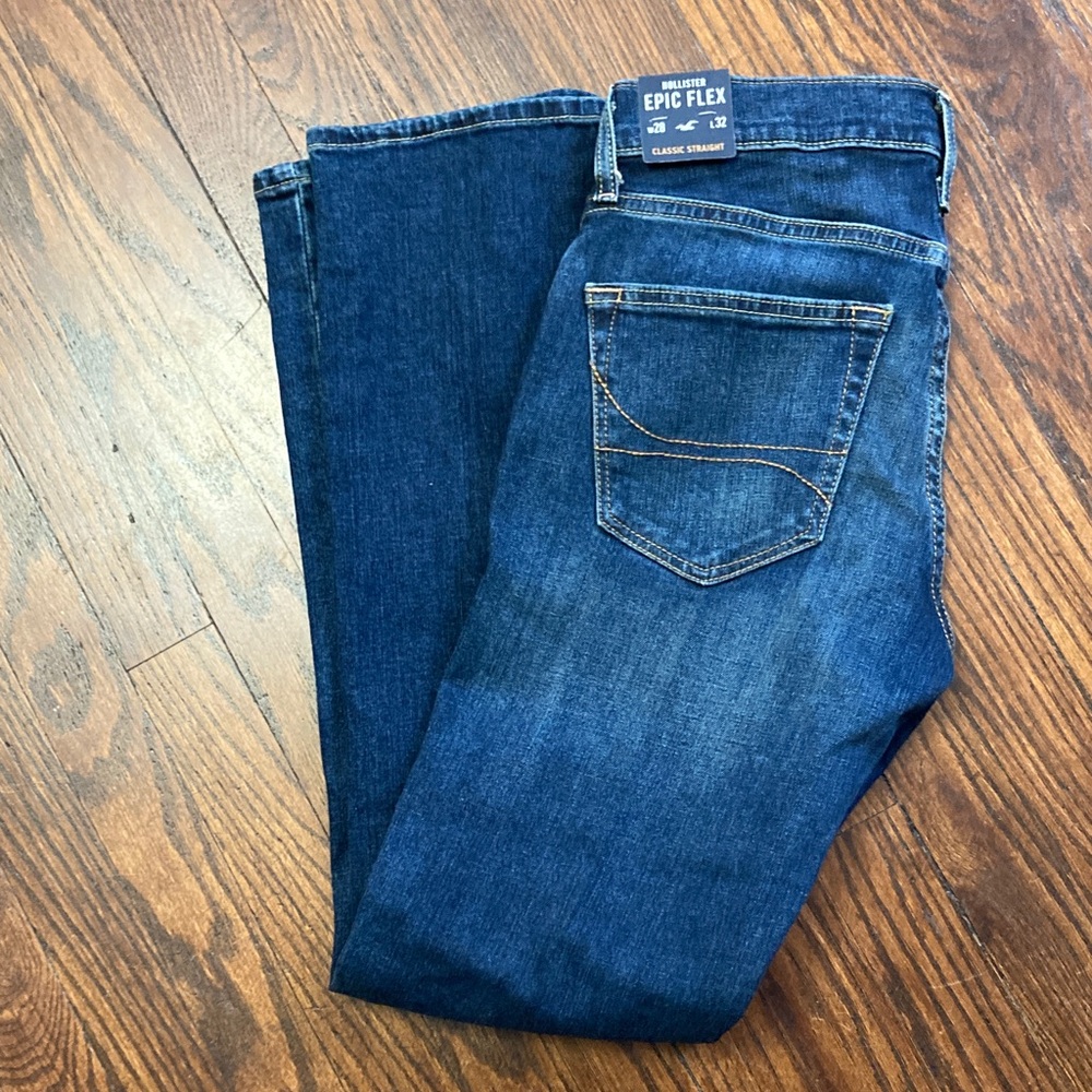 Hollister Men's Blue Jeans Boot Cut Epic Flex